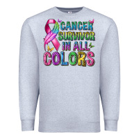 Heather Grey cancer survivor in all colors Premium Sweatshirt - texasbilliewilder