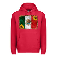 Cardinal mexico flag background Premium Hoodie - HRA Design Shop