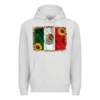 Dove Grey mexico flag background Premium Hoodie - HRA Design Shop