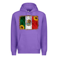 Purple mexico flag background Premium Hoodie - HRA Design Shop