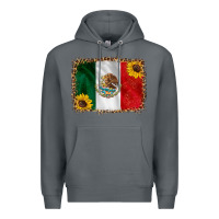 Mexico Flag Background Premium Hoodie | Teevron