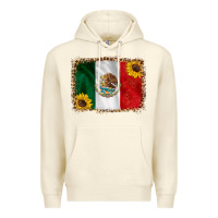 Sandshell mexico flag background Premium Hoodie - HRA Design Shop