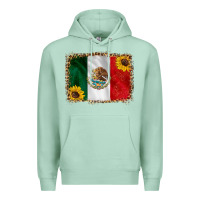 Seafoam mexico flag background Premium Hoodie - HRA Design Shop