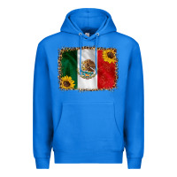 True Royal mexico flag background Premium Hoodie - HRA Design Shop