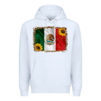 White mexico flag background Premium Hoodie - HRA Design Shop