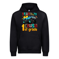 Black ready to school crush 1st grade Urban Hoodie - AdoDesignShop