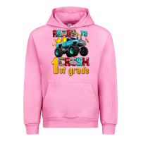 Fuchsia Pink ready to school crush 1st grade Urban Hoodie - AdoDesignShop