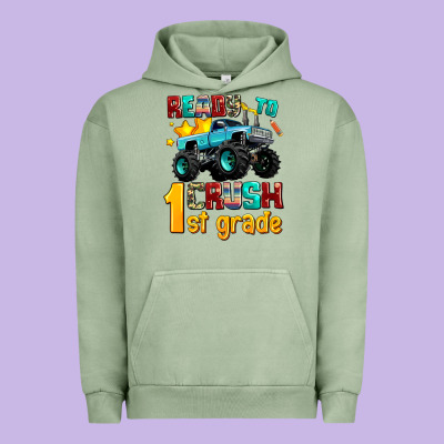 Ready To School Crush 1st Grade Urban Hoodie Designed By Adodesignshop