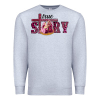 Heather Grey Pink Christmas true story holy family Premium Sweatshirt - RanaPortraitStore