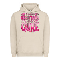 Pigment French Oak all i want for christmas is a cure Urban Hoodie - JahusDesignShop