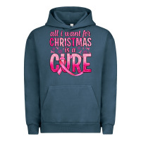 Pigment Midnight Navy all i want for christmas is a cure Urban Hoodie - JahusDesignShop