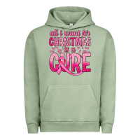 Pigment Oil Green all i want for christmas is a cure Urban Hoodie - JahusDesignShop