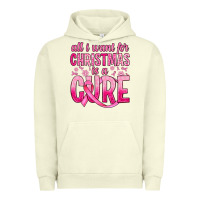 Pigment Pistachio all i want for christmas is a cure Urban Hoodie - JahusDesignShop