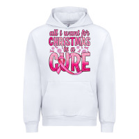 White all i want for christmas is a cure Urban Hoodie - JahusDesignShop