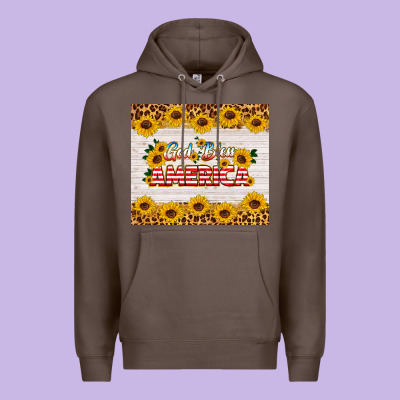 God Bless America Tumbler Premium Hoodie Designed By Hra Design Shop