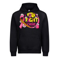 Black breast cancer go fight cure softball Urban Hoodie - JahusDesignShop