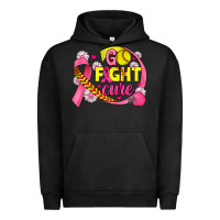 Pigment Black breast cancer go fight cure softball Urban Hoodie - JahusDesignShop