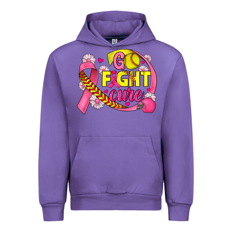 Breast Cancer Go Fight Cure Softball Urban Hoodie by JahusDesignShop | Teevron