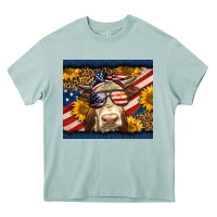 Arona Western 4th Of July Cow Heavy Core Tee - LillyAllenDesigns