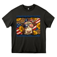 Asphalt Western 4th Of July Cow Heavy Core Tee - LillyAllenDesigns