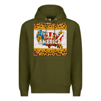 Army Green god bless america square coaster Premium Hoodie - HRA Design Shop