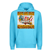 Ocean Blue god bless america square coaster Premium Hoodie - HRA Design Shop