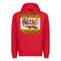 Red god bless america square coaster Premium Hoodie - HRA Design Shop