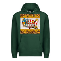 Sports Green god bless america square coaster Premium Hoodie - HRA Design Shop