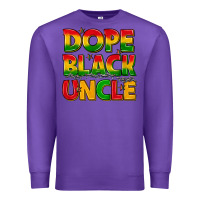 Purple dope black uncle with stars Premium Sweatshirt - texasbilliewilder