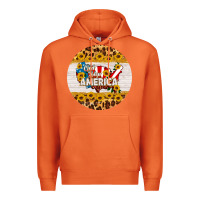 Carrot god bless america round coaster Premium Hoodie - HRA Design Shop