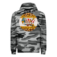 Slate Camo god bless america round coaster Premium Hoodie - HRA Design Shop