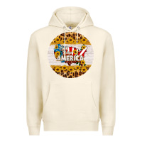 Tofu god bless america round coaster Premium Hoodie - HRA Design Shop