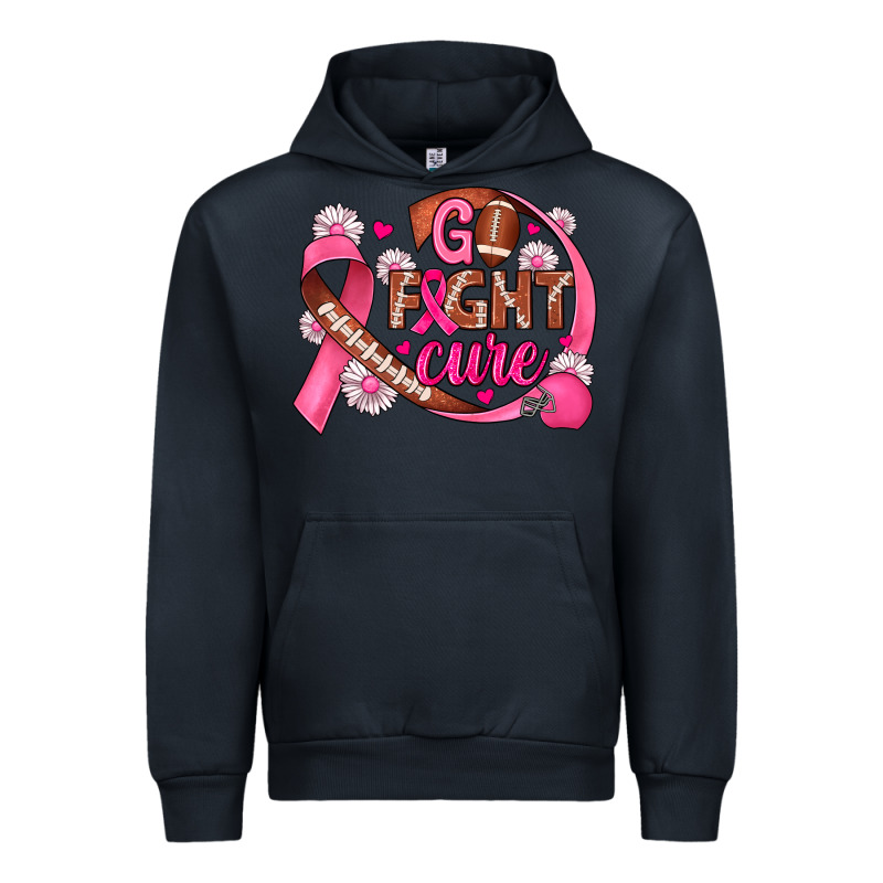 Breast Cancer Go Fight Cure Football Urban Hoodie by JahusDesignShop | Teevron