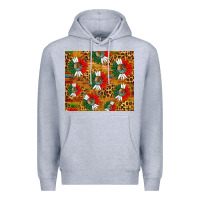 Heather Grey mexico sunflower tumbler Premium Hoodie - HRA Design Shop