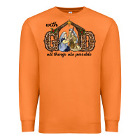 Carrot With God All Things Are Possible Premium Sweatshirt - RanaPortraitStore