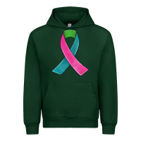Forest Green metastatic breast cancer ribbon Urban Hoodie - JahusDesignShop