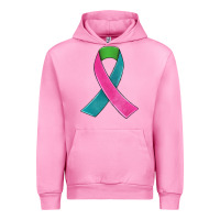 Fuchsia Pink metastatic breast cancer ribbon Urban Hoodie - JahusDesignShop