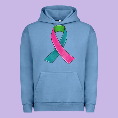 Metastatic Breast Cancer Ribbon Urban Hoodie Designed By Jahusdesignshop