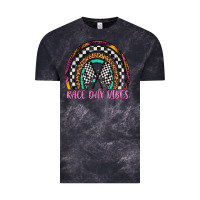 Cloud Black race day vibes rainbow Vintage Tee - Artiststas