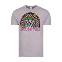 Race Day Vibes Rainbow Vintage Tee | Teevron