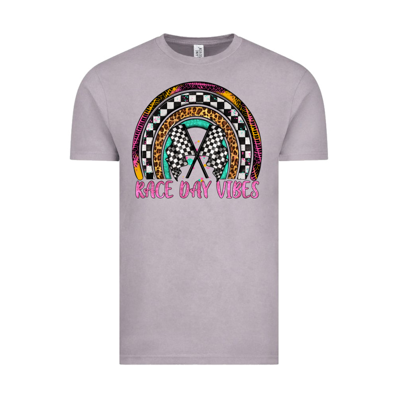Race Day Vibes Rainbow Vintage Tee by Artiststas | Teevron