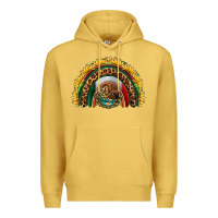 Antique Gold mexico sunflower rainbow Premium Hoodie - HRA Design Shop