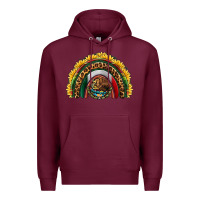 Burgundy mexico sunflower rainbow Premium Hoodie - HRA Design Shop