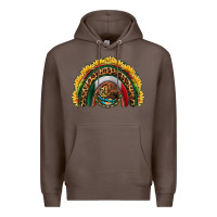 Coffee mexico sunflower rainbow Premium Hoodie - HRA Design Shop
