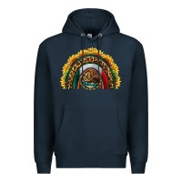 Navy mexico sunflower rainbow Premium Hoodie - HRA Design Shop