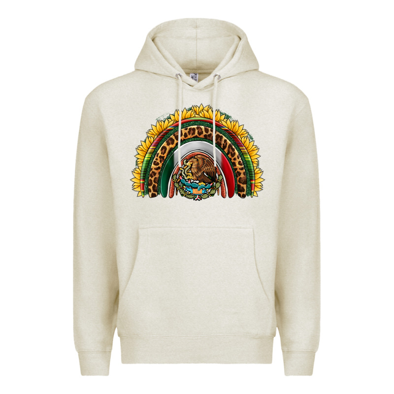 Mexico Sunflower Rainbow Premium Hoodie by HRA Design Shop | Teevron
