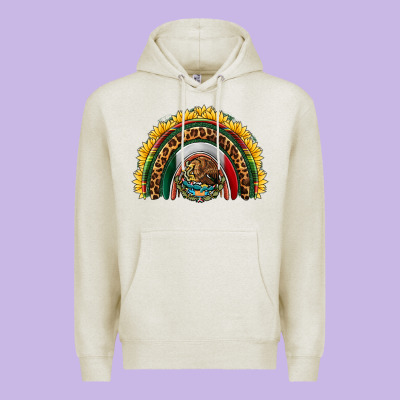 Mexico Sunflower Rainbow Premium Hoodie Designed By Hra Design Shop