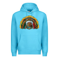 Ocean Blue mexico sunflower rainbow Premium Hoodie - HRA Design Shop