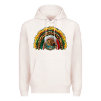 Pale Pink mexico sunflower rainbow Premium Hoodie - HRA Design Shop