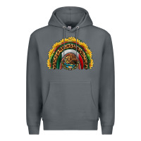 Rock mexico sunflower rainbow Premium Hoodie - HRA Design Shop